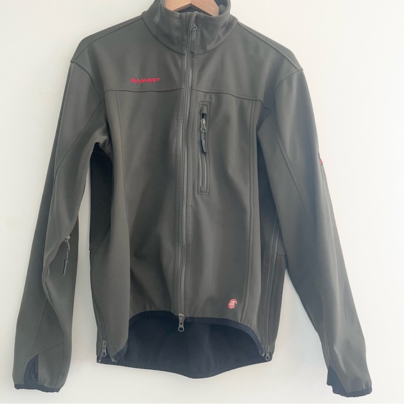 Vintage Mammut Windstopper Full Zip Jacket with Zippers Thumb Holes Hi Lo Hem M - Picture 10 of 13